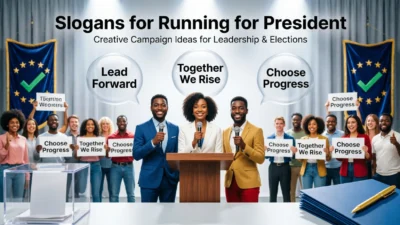 Slogans for Running for President